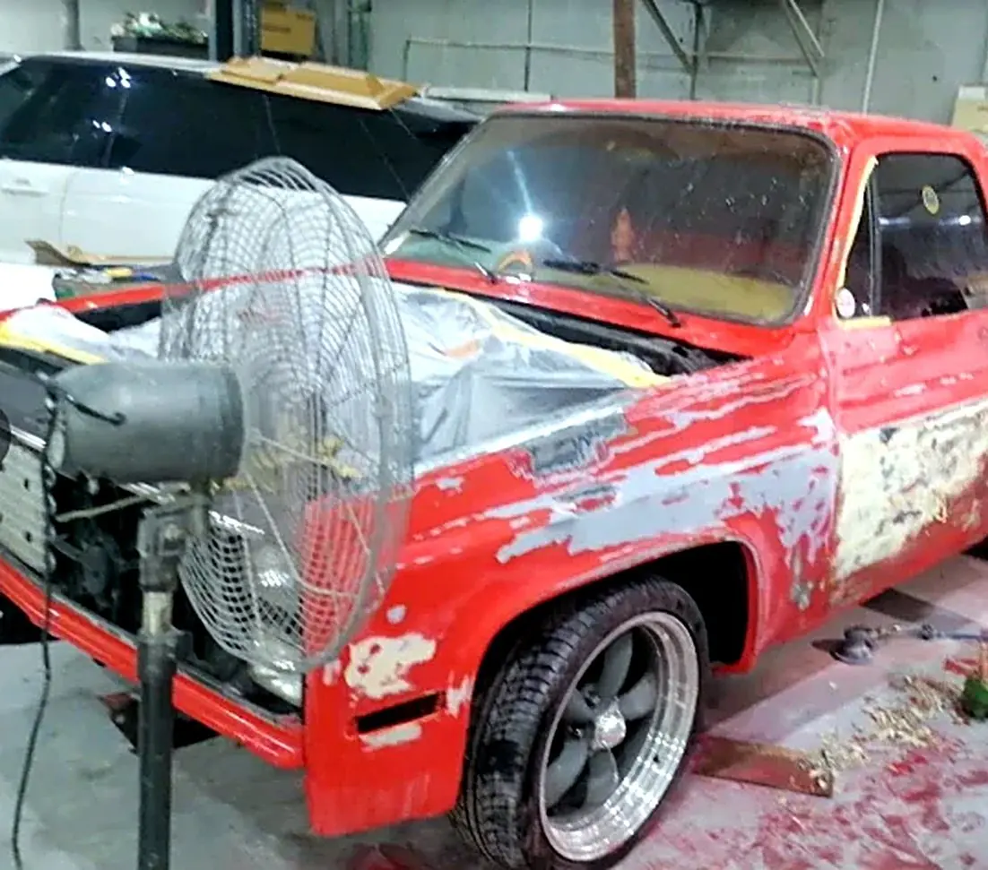 Chevrolet C10 during bodywork